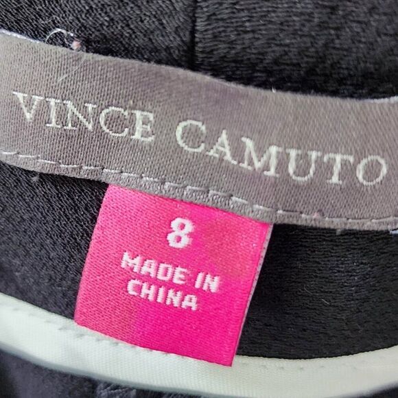 VINCE CAMUTO Flat Front Slacks | Women's 8 | Black Dress Pants, Slacks - Picture 6 of 6